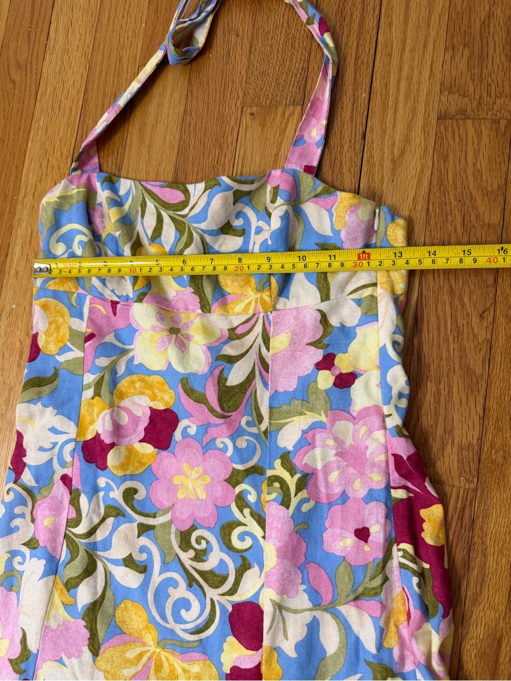 Zara Floral Halter Midi Dress in Multicolor - Picture 8 of 10